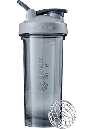 Book Cover BlenderBottle Pro Series Shaker Bottle, 28-Ounce, Pebble Grey
