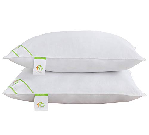 Book Cover King Size Pillows Set of 2 Packï¼Œ100% Cotton Cover Down Alternative Comfortable Pillow ï¼ˆ20â€x36â€ï¼‰