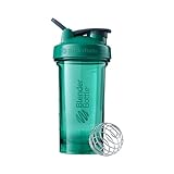 BlenderBottle Shaker Bottle Pro Series Perfect for Protein Shakes and Pre Workout, 24-Ounce, Emerald Green