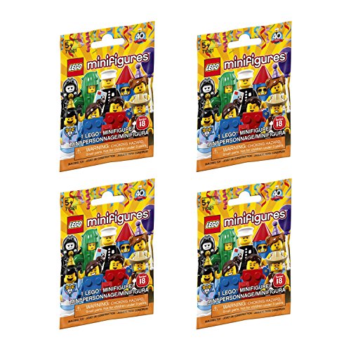 Book Cover LEGO Minifigure Series 18 - New Sealed Blind Bags - Random Set of 4 (71021)