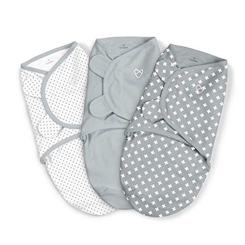 Book Cover SwaddleMe Original Swaddle â€“ Size Small, 0-3 Months, 3-Pack (Criss Cross Polka Dot)