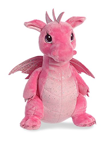 Book Cover Aurora® Enchanting Sparkle Tales™ Dahlia Dragon™ Stuffed Animal - Magical Adventures - Endless Play - Pink 12 Inches