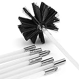 10 Feet Dryer Vent Cleaner Kit, Dryer Duct Cleaning Kit, Includes 8 Flexible Rods, Synthetic Brush Head, Flexible Lint Remover