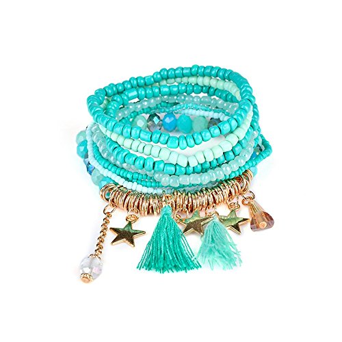 Loweryeah Bohemia Star Tassel Pendant Chain 19Cm-1