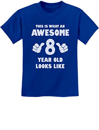 Awesome 8 Year Old 8th Birthday Shirt Gifts for Girls Boys Youth Kids T-Shirt