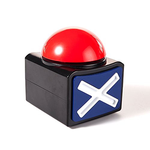 MyMealivos XL Buzzer Alarm Button with Sound and Light Trivia Quiz Game