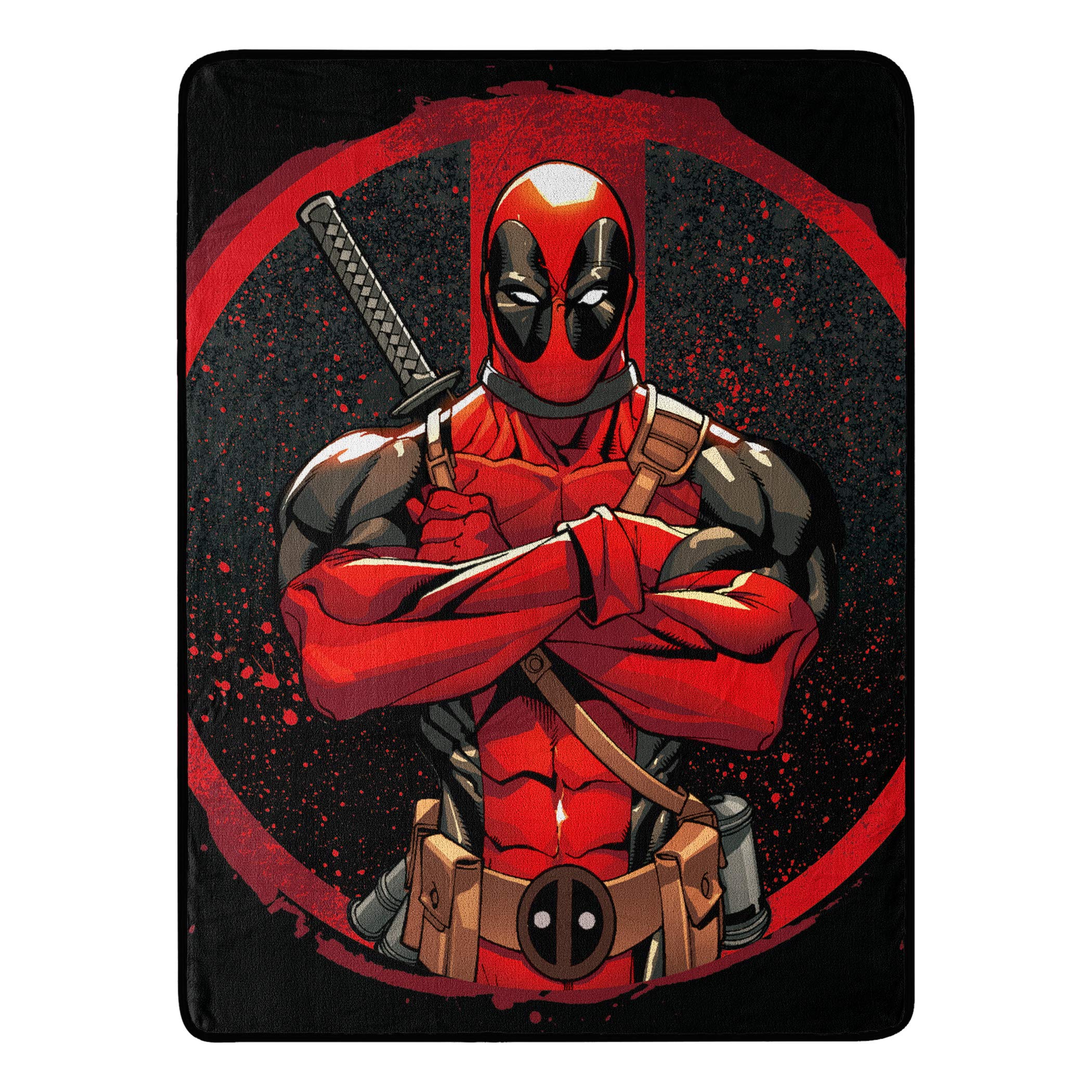 Marvel's Deadpool, "Tough Guy" Micro Raschel Throw Blanket, 46" x 60", Multi Color 46" x 60" Tough Guy
