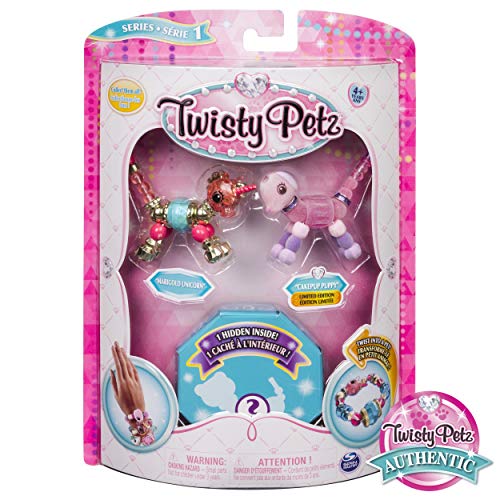 Twisty Petz – 3-Pack - Marigold Unicorn, Pupsicle Puppy and Surprise Collectible Bracelet Set for Kids
