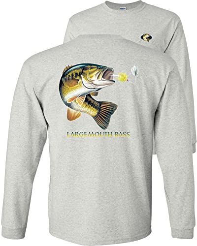Largemouth Bass Fish Long Sleeve Shirt Combination Profile Bass Fishing Angler Fisherman
