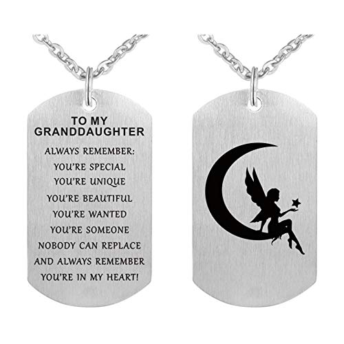 FALOGIJE Granddaughter Necklace Birthday Gifts - You Are Special You Are In My Heart - My Favorite Granddaughter Gifts