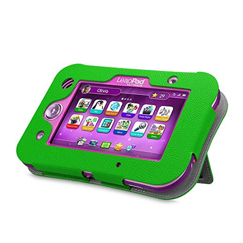 Fintie Case Compatible with LeapPad Ultimate - Kids Friendly [Hands Free] Dual Viewing Angle Premium Stand Cover for 7-Inch Leapfrog LeapPad Ultimate Ready for School Tablet, Green