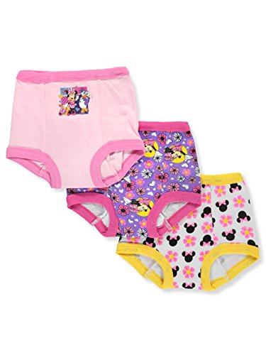 Disney Minnie Mouse Girls' 3-Pack Training Pants & Chart Set