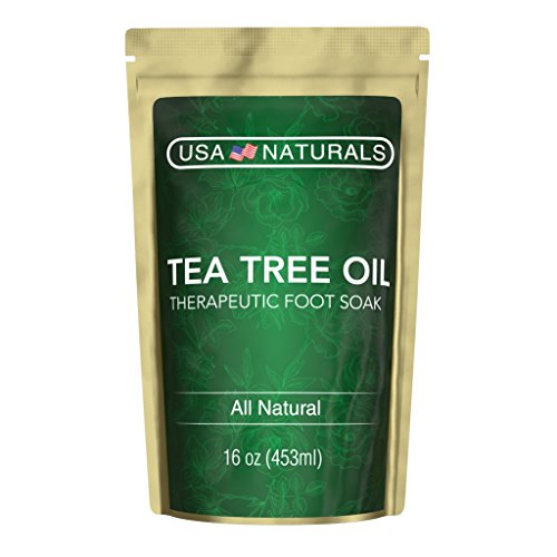 Book Cover Tea Tree Oil Foot Soak With Epsom Salt - Deep Tissue Therapy for Sore, Cracked Feet - Helps Nail Issues & Athletes Foot - Eight Essential Oils and Salts for Healthy, Soft Feet