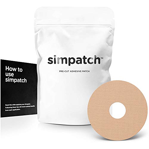 Book Cover SIMPATCH Universal Adhesive Patch, 0.8-Inch Hole - Pack of 30 - Multiple Colors Available (Beige)