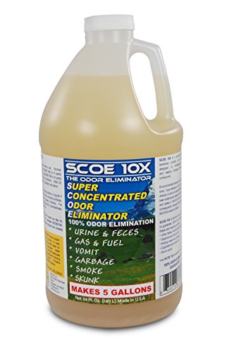 SCOE 10X Odor Eliminator Concentrate- Makes 5 Gallons- Eliminates Pet Urine Odor