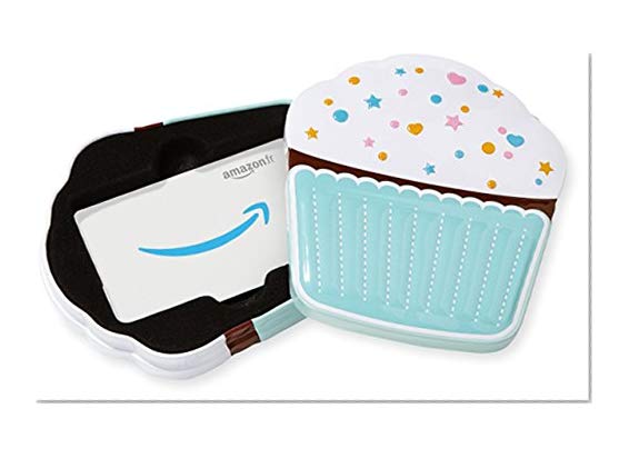 Carte cadeau Amazon.fr dans un coffret Cupcake