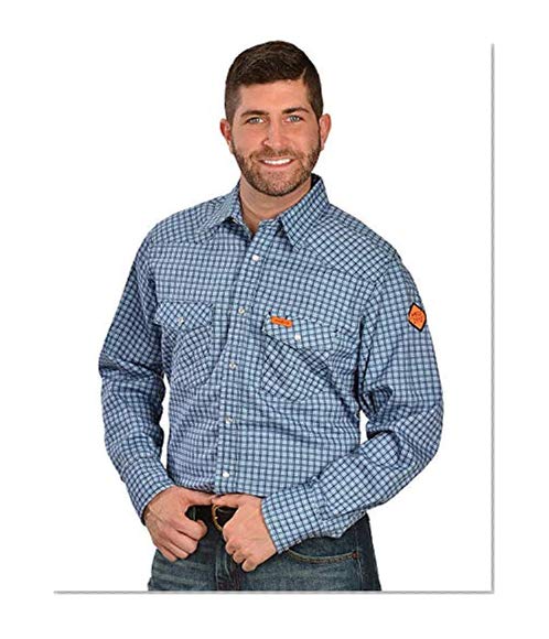 Wrangler Men's Flame Resistant Western Two Pocket Snap Shirt