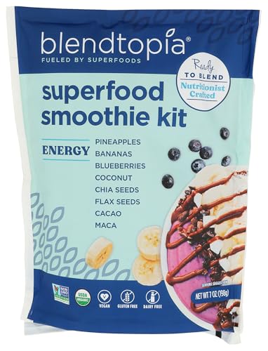 Blendtopia Energy Superfood Smoothie Kit, 7 Ounce