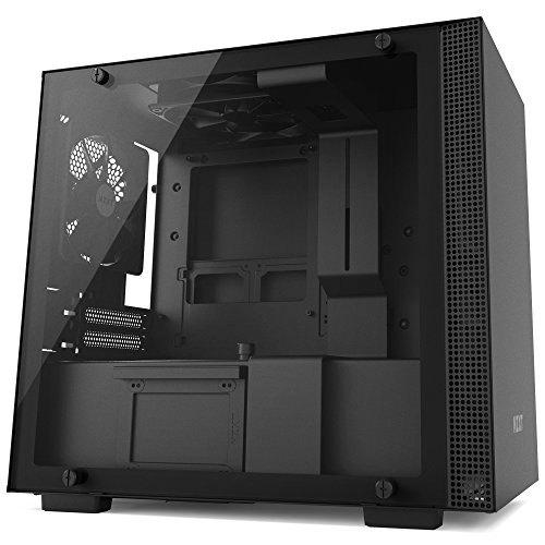 Book Cover NZXT H200 - Mini-ITX PC Gaming Case - Tempered Glass Panel - Enhanced Cable Management System - Water Cooling Ready - Black - 2018 Model