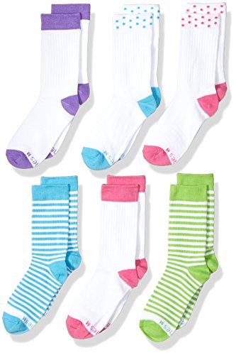 Hanes Little Girls-Premium Crew Socks