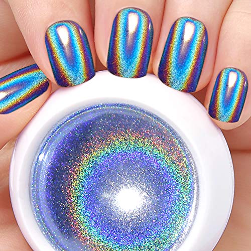 Yuxuan Holographic Powder Holosexual Salon Nails Pigment Unicorn Mirror Chrome Gel Nail Polish Powder Laser Dust for Nail