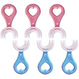 newrichbee Kids Toothbrush,U Shaped Toothbrush for Kids to Brush Teeth Easily for Ages 2-6