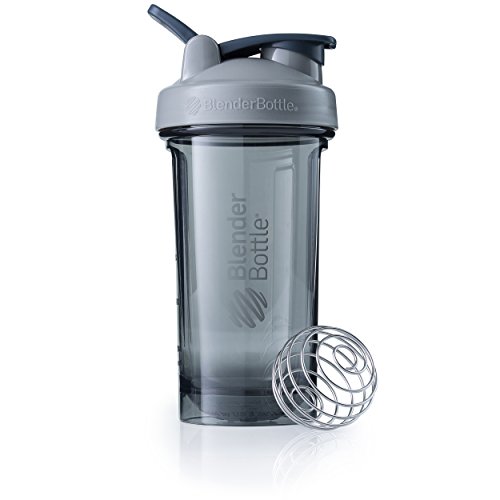 BlenderBottle Pro Series Shaker Bottle, 24-Ounce, Pebble Grey
