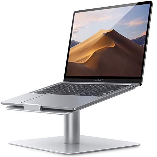 Book Cover Swivel Laptop Stand, Lamicall Laptop Riser - [360-Rotating] Ergonomic Aluminum Computer Desk Holder Compatible with MacBook, Air, Pro, Dell XPS, HP and More 10