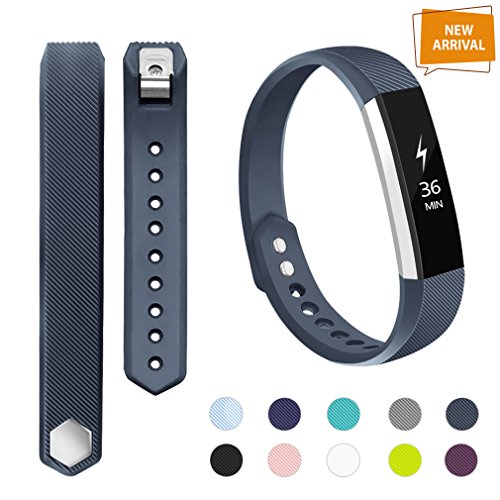 POY Compatible Bands Replacement for Fitbit Alta/Fitbit Alta HR, Adjustable Sport Wristbands for Women Men (Large)