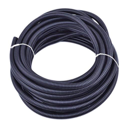 Book Cover 30 ft Dog Cat Cord Protector Cable Protect Electric Wires Covers Long Split Wire Loom Tubing Prevent Chewing for Dog Cat Puppy Pet Rabbit (Ordinary Cord)