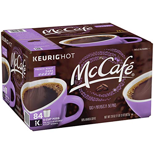 Book Cover McCafe French Roast Dark K-Cup Coffee Pods, 84 Count
