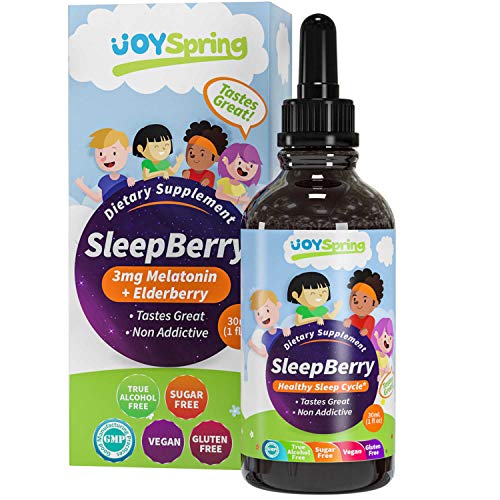 Book Cover SleepBerry Liquid Melatonin for Kids - Natural Sleep Aid with Elderberry and Vitamin D - Helps Them Sleep Soundly, Boost Immune System and Wake Up Refreshed