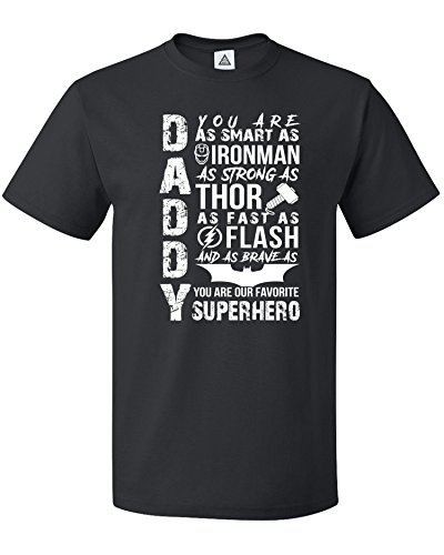 Sheki Apparel Daddy Superhero Fathers Day Gift Present Men's T-Shirt
