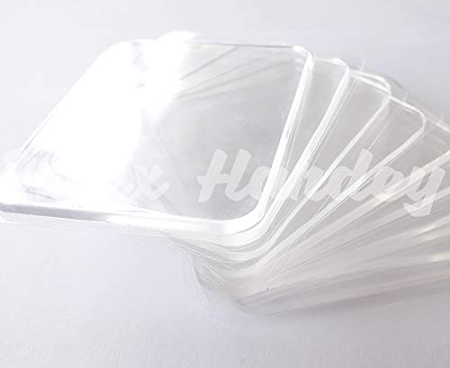 10 Super Sticky Silicone Gel Pads Clear, Anti-Slip Gel Pads Auto Gel Holders, Durable Washable Cell pad, Transparent gripping Pads