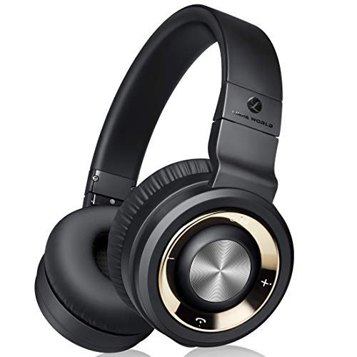 LINPA M1 Bluetooth Headphones Over Ear, Hi-Fi Stereo Wireless Headset, 30Hrs Playtime, Soft Memory-Protein Earmuffs, w/Built-in Mic and Wired Mode for TV/Cell Phones/PC