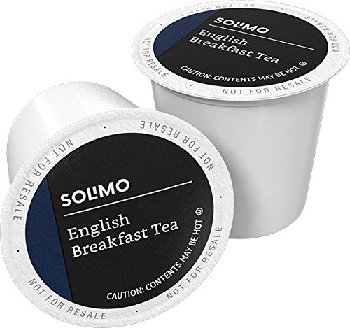 Book Cover Amazon Brand - 24 Ct. Solimo Tea Pods, English Breakfast, Compatible with 2.0 K-Cup Brewers