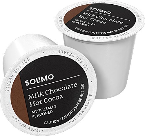 Book Cover Happy Belly - Solimo Hot Cocoa Pods, Milk Chocolate Flavored, Compatible with 2.0 K-Cup Brewers
