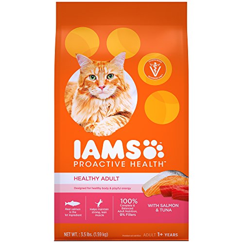Iams Proactive Health Healthy Adult Dry Cat Food With Salmon And Tuna, 3.5 Lb. Bag