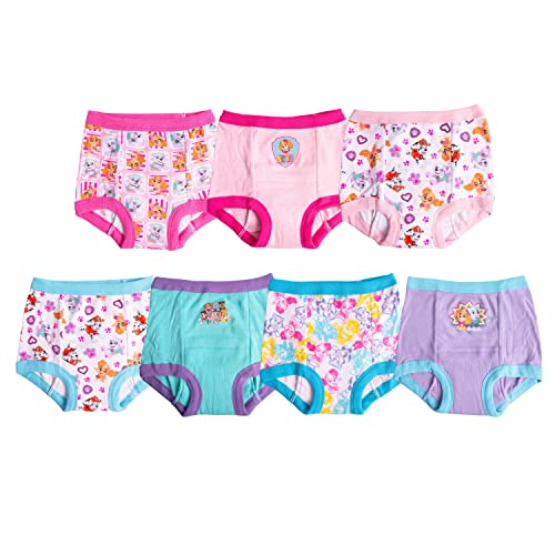 Nickelodeon Baby Girls' Paw Patrol 7pk Pant Toddler Potty Training Underwear, Paw7, 3 Years