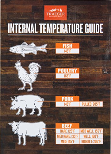 Traeger Grills BAC462 Internal Temperature Guide Reference Magnet Grill Accessory