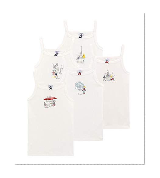 Petit Bateau Chemises A Bretelles, Blouse Fille (Lot de 5)