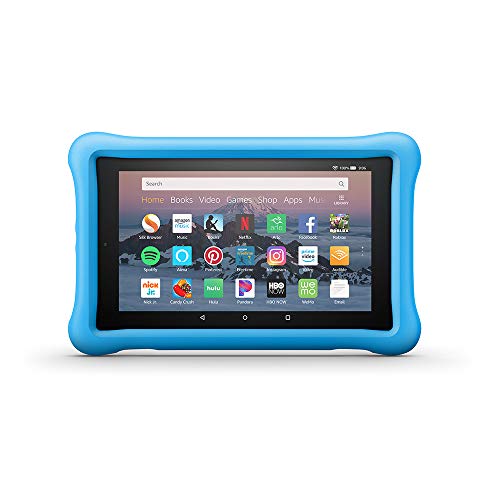 Book Cover Amazon Kid-Proof Case for Amazon Fire HD 8 Tablet (Compatible with 7th and 8th Generation Tablets, 2017-2018 Releases), Blue