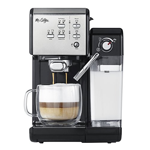 Book Cover Mr. Coffee One-Touch CoffeeHouse Espresso Maker and Cappuccino Machine