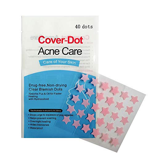 AGRCARE Acne Pimple Patch, Hydrocolloid Pimple Patches for Face, Zit Patch, Acne Dots, Clear Acne Stickers (15 Sheet / 300 dots)