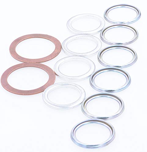 Rexka 12pcs Transfer & Differential Service Gasket Kit Compatible with Toyota Lexus 4Runner Land Cruiser Tundra Tacoma FJ Cruiser Highlander RAV4 Sequoia Sienna 1215710010 9043024003 90430A0003