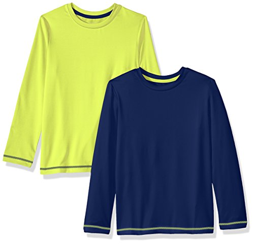 Amazon Essentials Boys 2-Pack Long-Sleeve Basic Active Tee