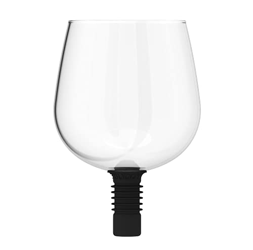Guzzle Buddy 2GO Unbreakable Tritan Plastic Wine Bottle Glass, It Turns Your Bottle Into Your Glass, As Seen on Shark Tank