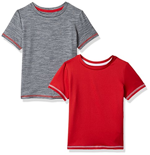 Amazon Essentials Boys' 2-Pack Short-Sleeve Basic Active Tee