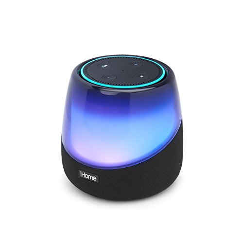 Book Cover iHome iAV5 Color Changing Bluetooth Rechargeable Speaker for Amazon Echo Dot