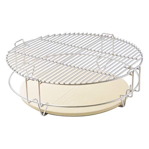 onlyfire Cooking System Fit Large Big Green Egg, Kamado Joe Classic, Pit Boss, Louisiana, Large Grill Dome Other Kamado Grill